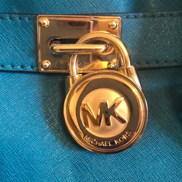 Michael Kors saffiano leather medium Hamilton bag - Picture 2 of 6